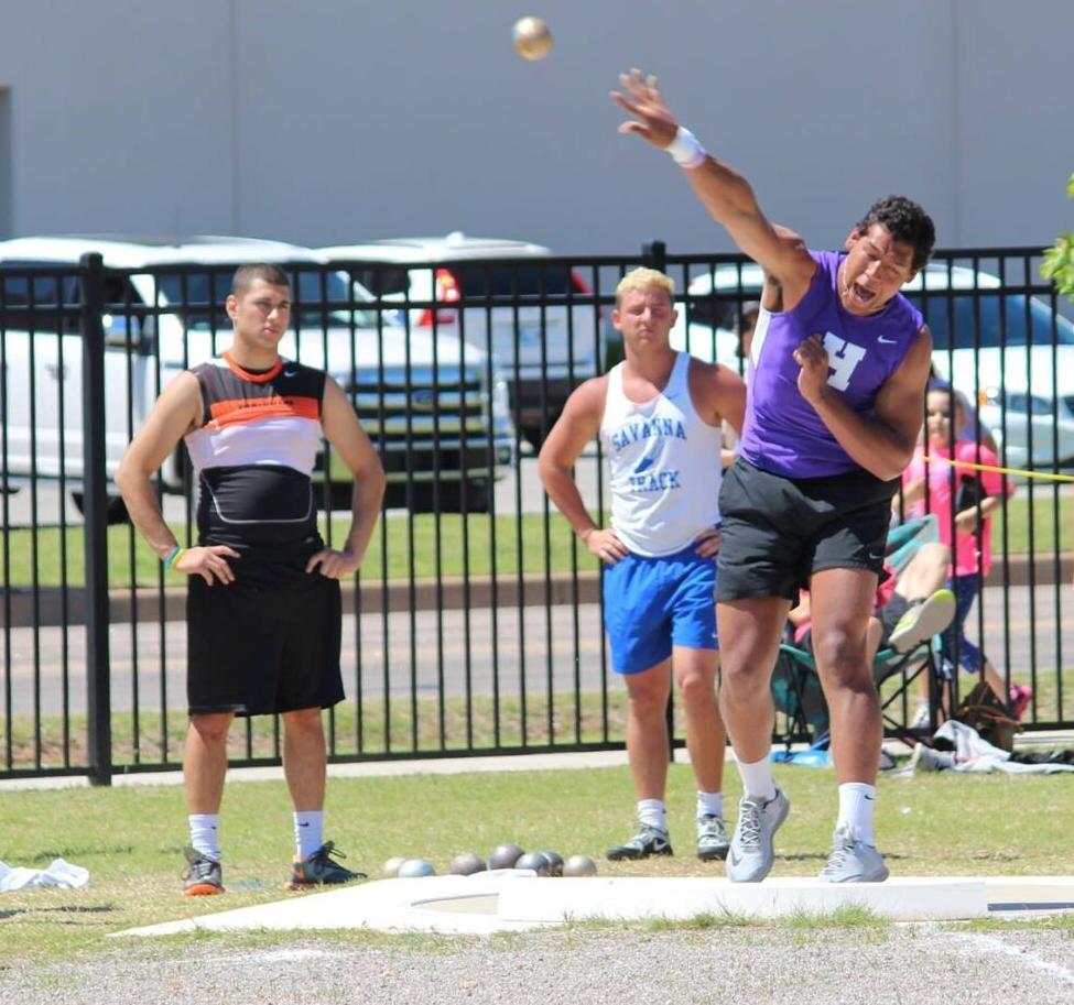 Shot put -- senior year, 2017